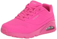 Sneakersy damskie - Skechers Damskie sneakersy Uno - Night Shades, różowy - Pink Hot Pink Durabuck Htpk - 38 EU - miniaturka - grafika 1