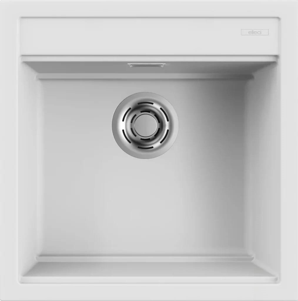 ELLECI Zlew BEST 104 white (K96) KERATEK (LKB10496)