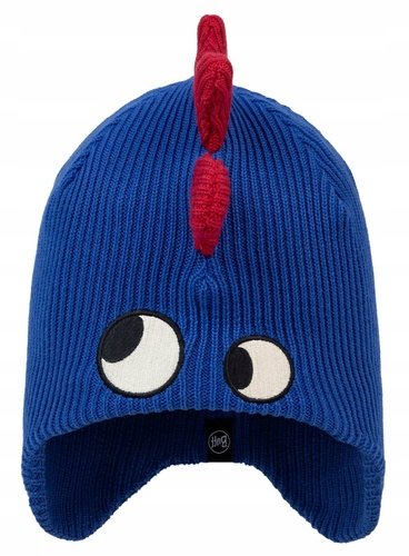 Buff Knitted Beanie Czapka dziecięca Fun Dragon Cobalt