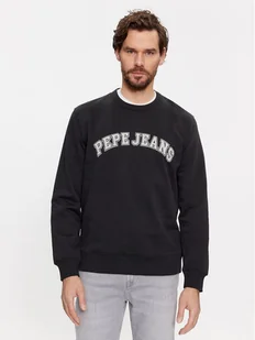 Pepe Jeans Bluza Raven PM582555 Czarny Regular Fit - Bluzy męskie - miniaturka - grafika 1
