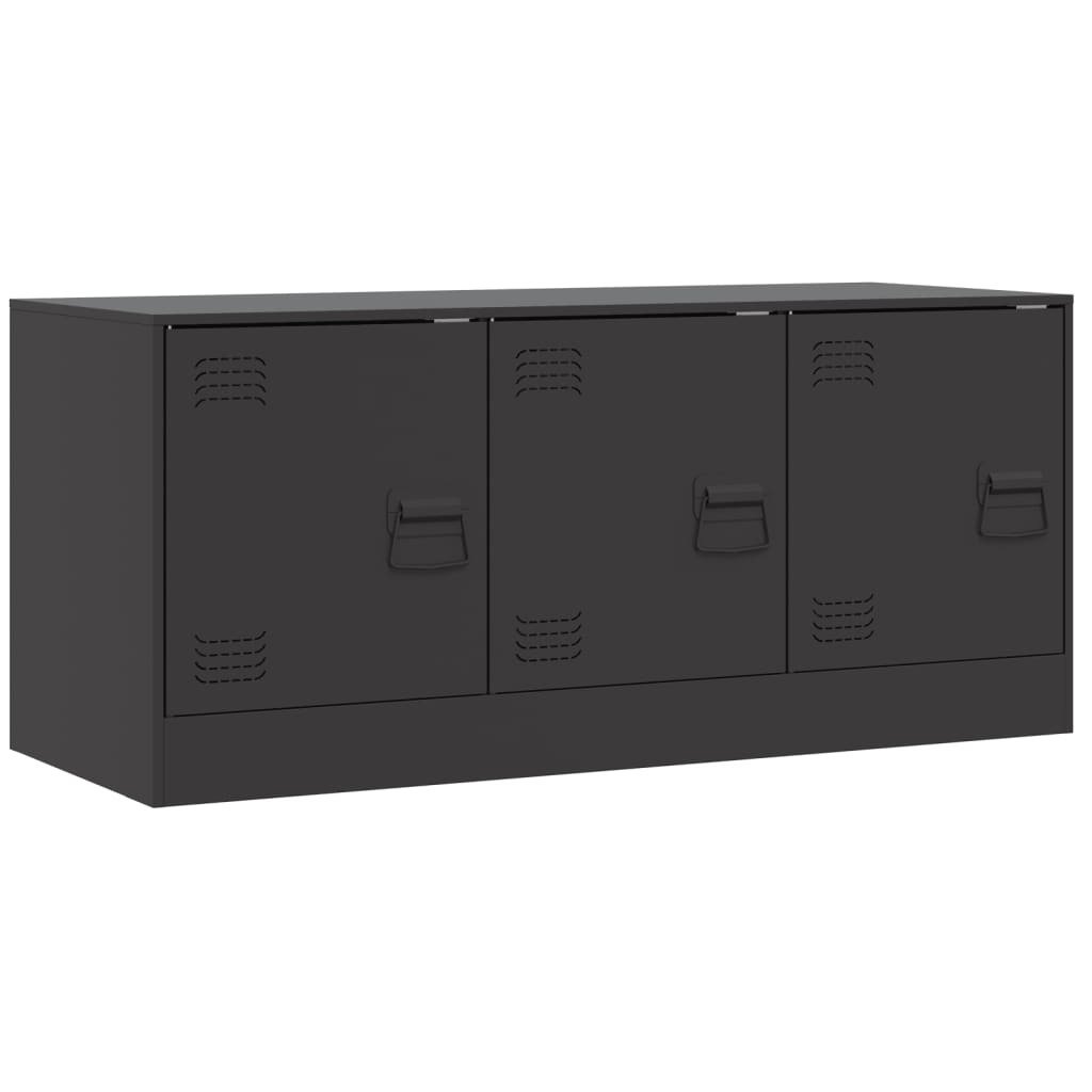 vidaXL Szafka pod telewizor czarna 99x39x44 cm stalowa