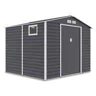 Altany ogrodowe - Domek Na Narzędzia Montreal 9X8 Cold Grey - miniaturka - grafika 1