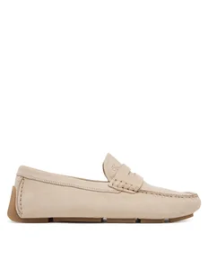 Calvin Klein Mokasyny Driver Penny Nu HM0HM01866 Beżowy - Mokasyny męskie - miniaturka - grafika 1