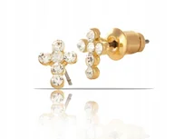 Kolczyki - KOLCZYKI KRZYŻYK Z KRYSZTAŁÓW Z KOLEKCJI CLASSIC (P9497AU) - miniaturka - grafika 1
