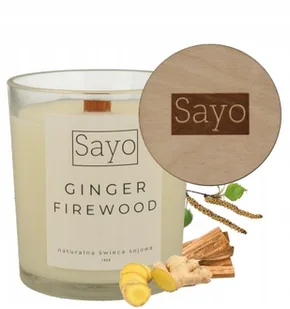 GINGER FIREWOOD SOJOWA ŚWIECA PREZENT ŚWIECZKA ZAPACHOWA 430G - Świece GINGER FIREWOOD SOJOWA ŚWIECA PREZENT ŚWIECZKA ZAPACHOWA 430G - Świece - miniaturka - grafika 1