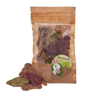 Przysmaki dla gryzoni - FACTORYHERBS Chipsy brzozowe ziołowo-warzywne - przysmak dla gryzoni i królika - 50g - miniaturka - grafika 1