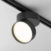 Lampy pozostałe - UNITY ONDA TR007-1-18W3K-B-1 spot dysk czarny regulowany LED 12W 3000K do szyny 1-fazowej - miniaturka - grafika 1