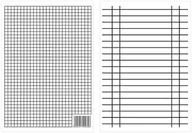 Druki akcydensowe - Liniuszek A4, kratka i linia - miniaturka - grafika 1