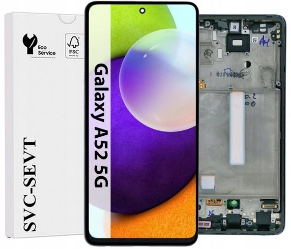 UTS-Group Wyświetlacz Do Samsung Galaxy A52 5G A526 A526F Ramka Oryginał LCD Ekran