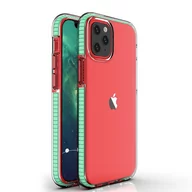 Etui i futerały do telefonów - Spring Case pokrowiec żelowe etui z kolorową ramką do iPhone 13 mini miętowy - miniaturka - grafika 1