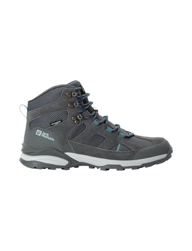 Jack Wolfskin Trail Hiker Texapore Mid W damskie buty trekkingowe, Tarmac Grey/Light Blue, rozmiar 42,5 EU, Tarmac Grey Light Blue, 42.5 EU