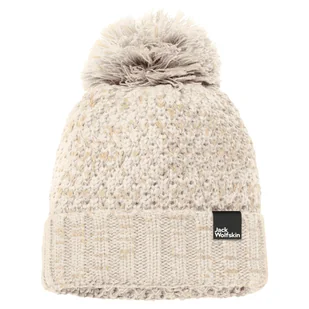Damska Czapka zimowa JACK WOLFSKIN HIGHLOFT KNIT CAP WOMEN 1908011-5062 – Beżowy - Czapki damskie - miniaturka - grafika 1