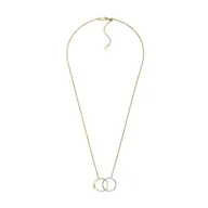 Naszyjniki męskie - Emporio Armani Męski Naszyjnik z wisiorkiem ze stali nierdzewnej dwukolorowy z zapięciem karabińczykowym - miniaturka - grafika 1