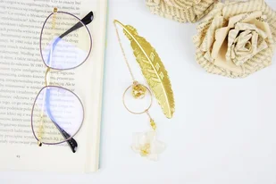 Zakładka do książki - zerwany kwiat1 - Zakładki do książek - miniaturka - grafika 1