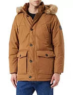 Kurtki męskie - Tommy Hilfiger Męska kurtka puchowa Rockie Down Parka, Pustynny khaki, S - miniaturka - grafika 1