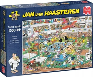 Jumbo Jumbo Jan van Haasteren Sportlich, sportlich! 1000 Teile Puzzle 81906 - Puzzle - miniaturka - grafika 1