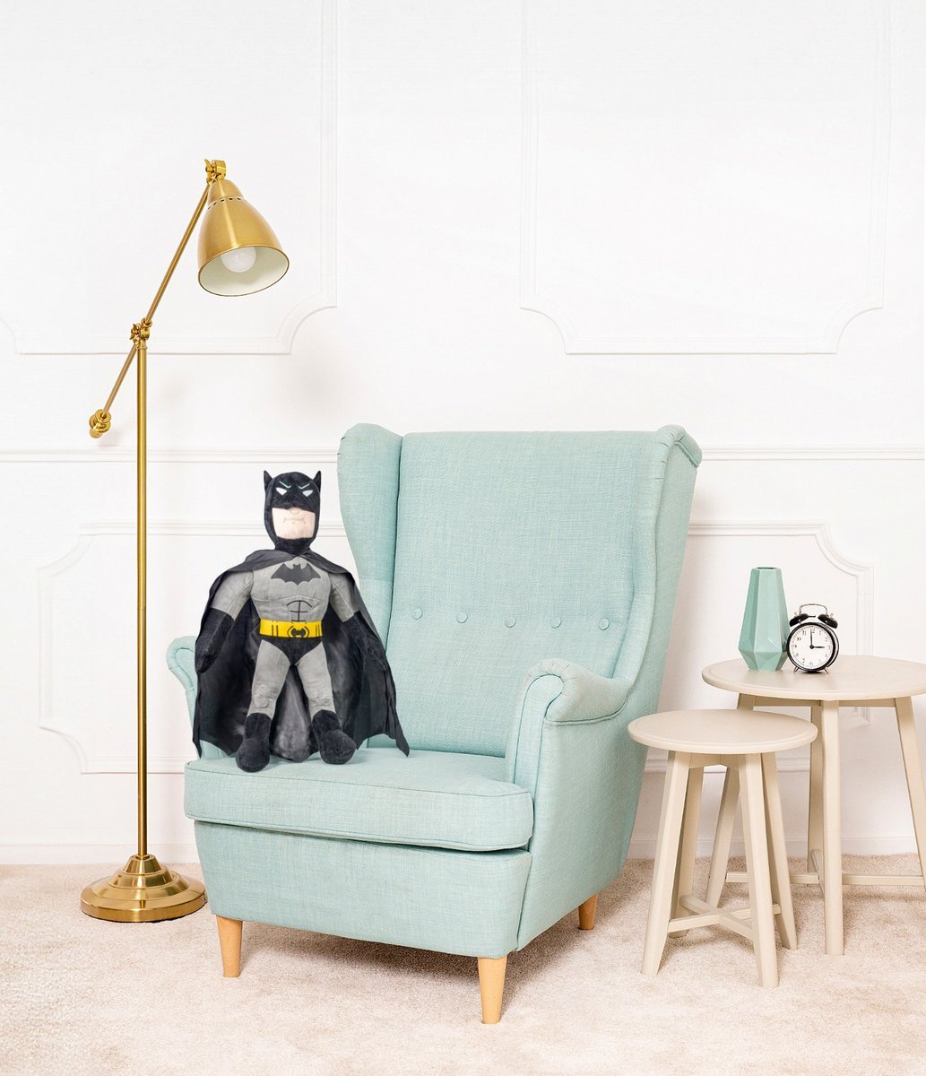 MASKOTKA BATMAN PLUSZAK FIGURKA PRZYTULANKA BAJKA 50CM