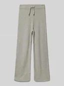 Spodnie i spodenki dla chłopców - Spodnie z dzianiny o kroju regular fit z szeroką nogawką - miniaturka - grafika 1