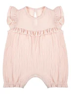 Kombinezony dla dzieci - Dziewczęcy Rampers Muślin pudrowy, Nicol,r.86 - miniaturka - grafika 1