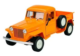 WELLY 1947 JEEP WILLYS PICKUP POMARAŃCZOWY 1:24 24116 - Samochody i pojazdy dla dzieci - miniaturka - grafika 1