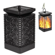 Lampy ogrodowe - Lampa LED solarna dekoracyjna płomień kwadrat - miniaturka - grafika 1