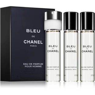 Chanel Bleu de Chanel 3x20ml Woda toaletowa - Wody i perfumy męskie - miniaturka - grafika 1