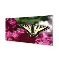 Dekoracje domu - Szklany lacobel z grafiką Kwiaty motyl 120x60 cm - miniaturka - grafika 1