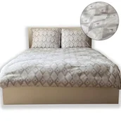 Pościel - Komplet pościeli polarowej 160x200+70/80 gruba zimowa miękka POLAR Romby - miniaturka - grafika 1