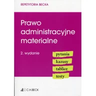 Prawo - Prawo administracyjne materialne. Pytania. Kazusy. Tablice. Testy - miniaturka - grafika 1