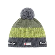 Czapki damskie - Czapka zimowa z wełną merino Eisbar Star Pompon MU SKA anthracite/yellow/green - ONE SIZE - miniaturka - grafika 1