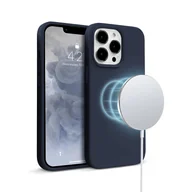 Etui i futerały do telefonów - Crong Color Cover Magnetic - Etui iPhone 13 Pro Max MagSafe (granatowy) - miniaturka - grafika 1