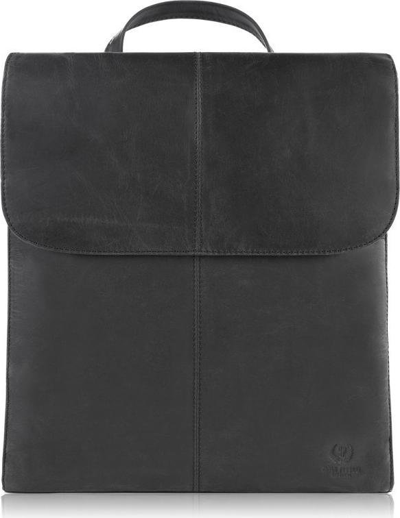 Plecak Damski Skórzany Duży A4 Czarny Vintage Paolo Peruzzi T-72-Hbl