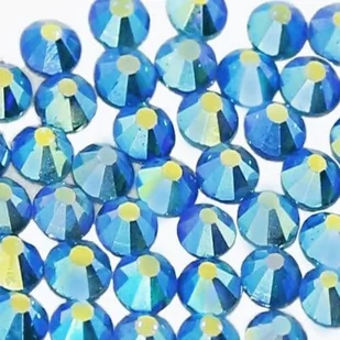 Cyrkonie do paznokci szklane SS3 Blue Zircon AB 1440 szt paczka - Ozdoby do paznokci - miniaturka - grafika 1
