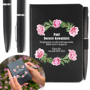 NOTES A6 + DŁUGOPIS Prezent na DZIEŃ NAUCZYCIELA - Notesy i bloczki - miniaturka - grafika 1