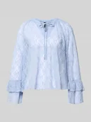 Bluzki damskie - Koszula z długim rękawem w koronkowym wyglądzie w kroju regular fit model 'LOULOU' - miniaturka - grafika 1
