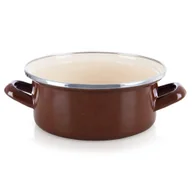 Garnki - Garnek emaliowany indukcja na indukcję gaz BROWN 20.5 cm 2.2L ORION 113363 - miniaturka - grafika 1