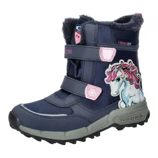 Kappa Deutschland Unisex dziecięcy kod stylu: 261045k Flake Ii Tex K Girls śniegowce, Navy Pink, 27 EU - Śniegowce damskie - miniaturka - grafika 1