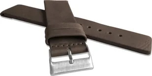 Lavvu LAVVU Ciemnobrązowy gładki pasek PLAIN z luksusowej skóry Top Grain - 24 - Akcesoria do smartwatchy - miniaturka - grafika 1