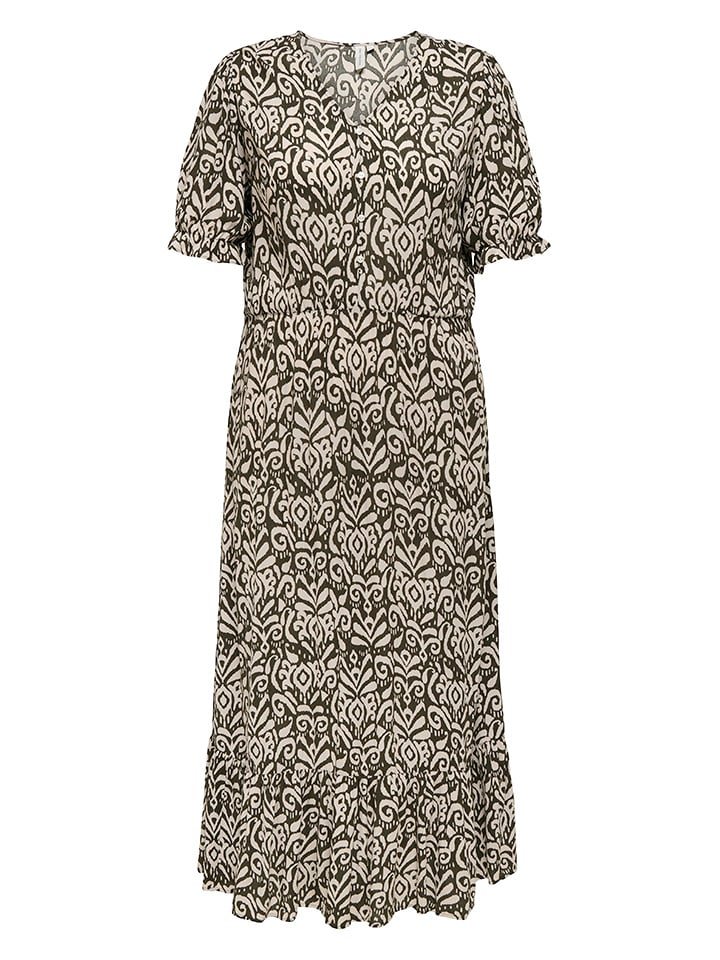 ONLY Sukienka w kolorze brązowo-kremowym