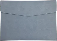 Teczki i skoroszyty - TECZKA NA DOKUMENTY A4 SKÓRA EKOLOGICZNA 33x24cm NIEBIESKA NA ZATRZASK - miniaturka - grafika 1