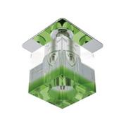 Lampy sufitowe - Candellux Podtynkowa halogenowa OPRAWA sufitowa OCZKO SK-18 2280205 chrom Zielony - transparentny - miniaturka - grafika 1