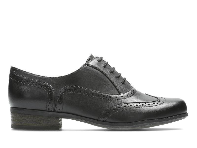 Clarks, Półbuty damskie, Hamble Oak Black Leather, rozmiar 38