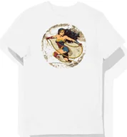 Koszulki męskie - Koszulka męska biała z motywem Wonder Woman i lassa 6831 XL - miniaturka - grafika 1