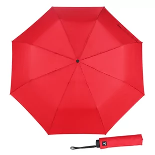Parasol składany manualny do torebki Blue Drop, czerwony - Parasole - miniaturka - grafika 1