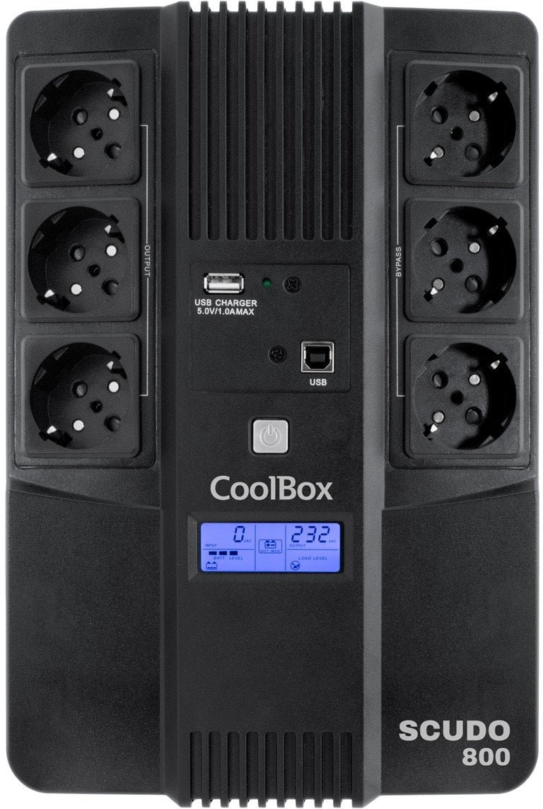 Zasilacz awaryjny UPS Interaktywny CoolBox 800 W 480 W