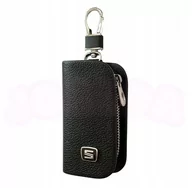 Etui na klucze - SKÓRZANE ETUI na klucze SEAT logo KLUCZYK samochodowy ELEGANCKI brelok - miniaturka - grafika 1