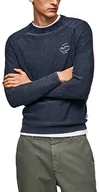 Swetry męskie - Pepe Jeans Sweter męski Pick, Niebieski (indygo), S - miniaturka - grafika 1