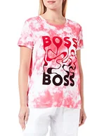 Koszulki i topy damskie - BOSS Damska koszulka z nadrukiem C_elenza_Print, Medium Pink660, XL - miniaturka - grafika 1