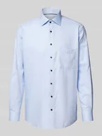 Koszule męskie - Koszula biznesowa o kroju Modern Fit z kołnierzykiem typu kent - miniaturka - grafika 1