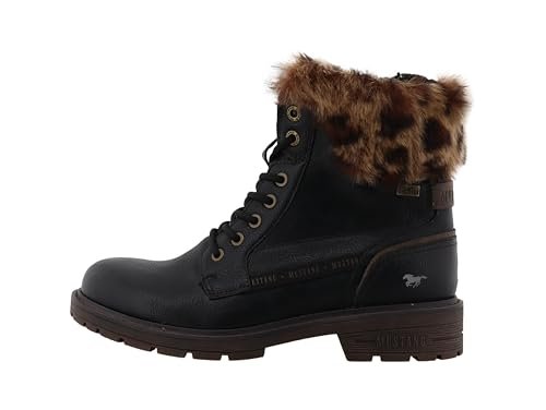 Mustang Damskie sztyblety 15M0022005, czarne, 40 EU, czarny, 40 EU